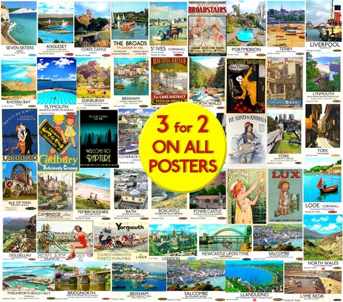 Vintage railway posters train - railway,