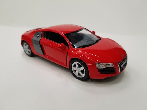 Audi red kinsmart toy car - audi,