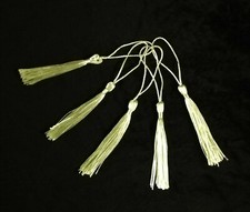 5 x Pale Green Craft Tassels