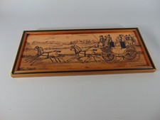 RETRO COPPER PICTURE MANCHESTER TO LONDON COACH CARRIAGE AND HORSES ETCHMASTER