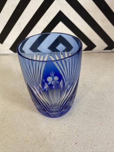 Beautiful bohemian blue glass - beautiful,