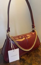 high shine burgandy hand back