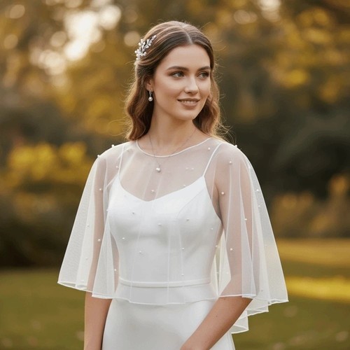 Elegant bridal jacket - bridal, shawl