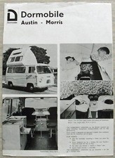 AUSTIN MORRIS DORMOBILE MOTOR CARAVAN Sales Leaflet c1966 #56795/KCP/AMC/121/3M