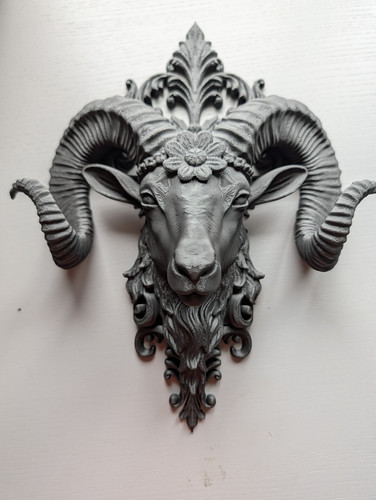 Elegant goat head wall art - art,