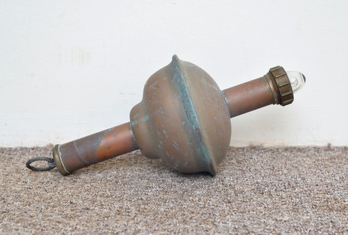 Vintage old copper lifebuoy