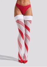 Ann Summers Candy Cane Fur Top