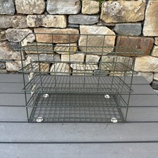 Vintage Green Metal Wire Desk