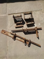 A Pair Of Sliding Metal Brackets Idea To Be Used For Securing Workshop Doors