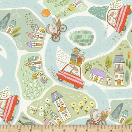 City adventure fabric - adventure, by