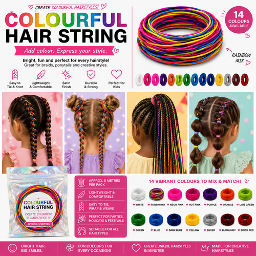 Kids colourful hair string - kids,