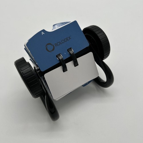 Vintage rolodex metal open - rolodex,