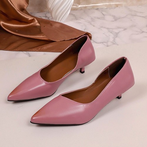 Women pointed toe kitten - women's,