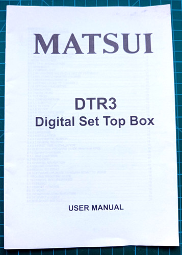 Vintage matsui digital set top - matsui,