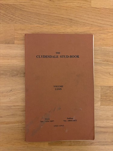 Clydesdale stud book vol - stud,