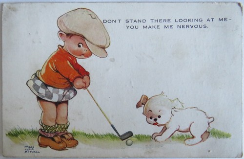 Old comical golf - comical,