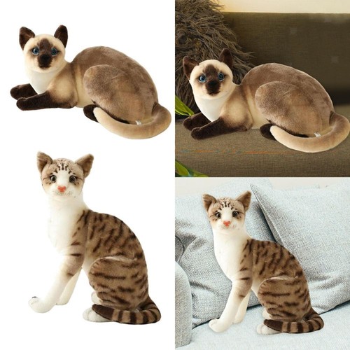 Realistic cat plush toy - realistic,
