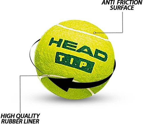 Used head tip green tennis - head,