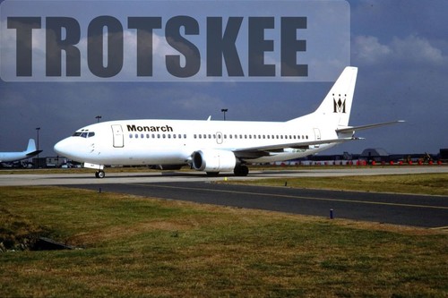 35mm slide monarch airlines - slide,