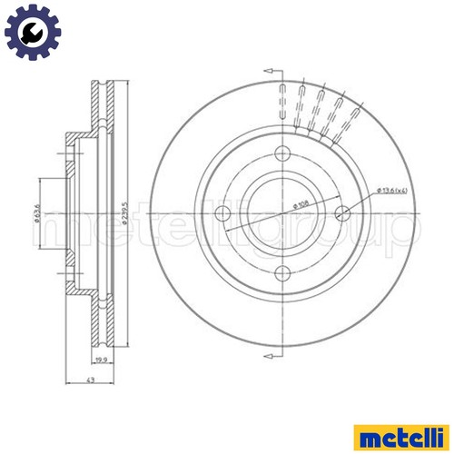 Brake disc 0169 - disc, ford