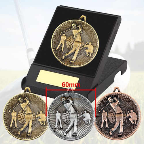 Golf medal presentation box - medal, in