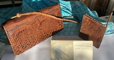 Python snakeskin clutch bag - snakeskin,