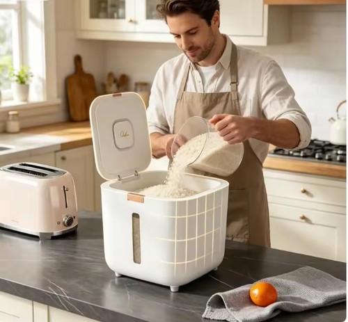 Rice storage container 5kg - rice,