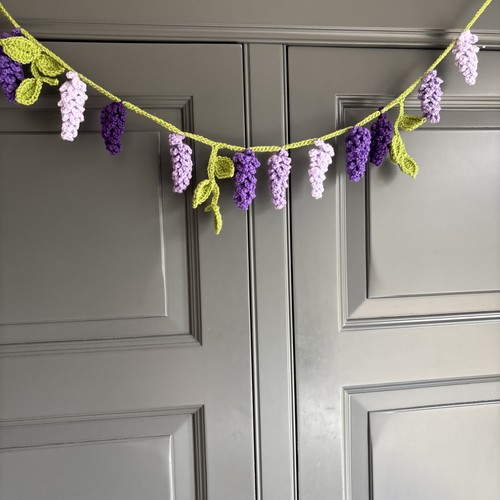 Crocheted wisteria flower - crocheted,
