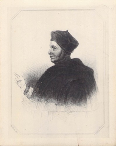 Antique lithograph print - antique,
