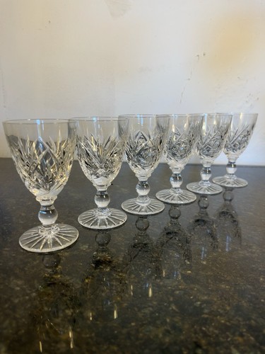 Bohemian crystal wine glasses - crystal,