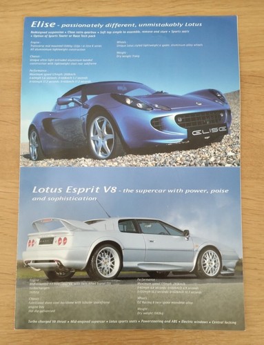 Lotus elise esprit and - elise,, v8