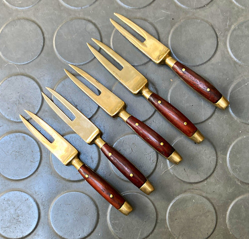 Set vintage brass - of,