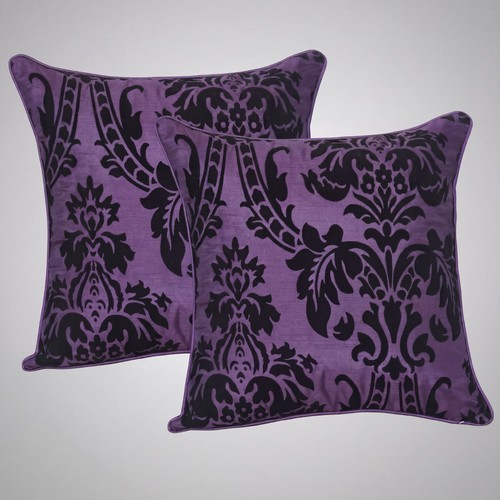 English damask flock - damask, cushion