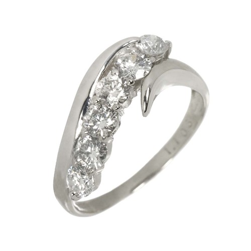Diamond 103ct ring pt - 1.103ct,