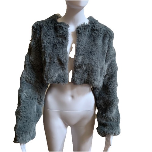 Say what faux fur cropped - say,