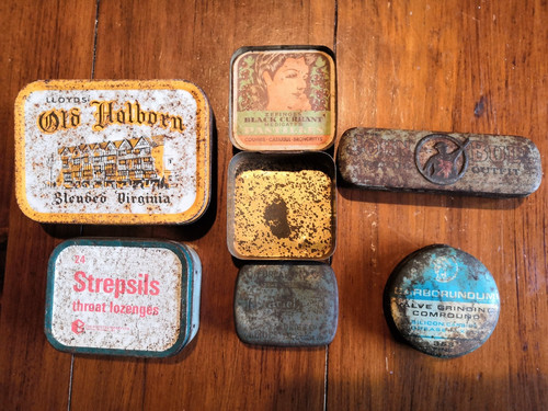Tin boxes old holborn blend - boxes,