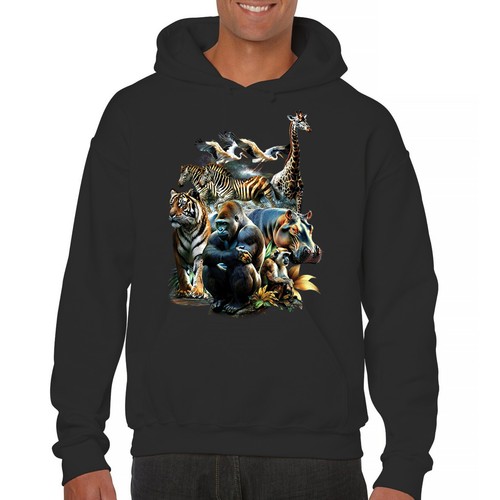 Zoo collage sweatshirt - zoo,