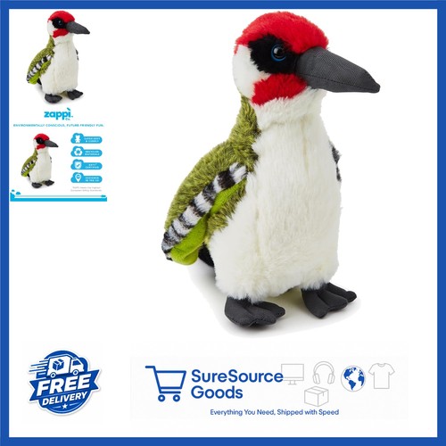 Stuffed green woodpecker toy - green,