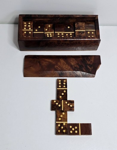 Vintage thuya wood domino - thuya,