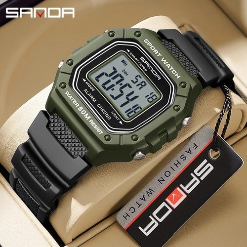 Men big dial wristwatch - big,