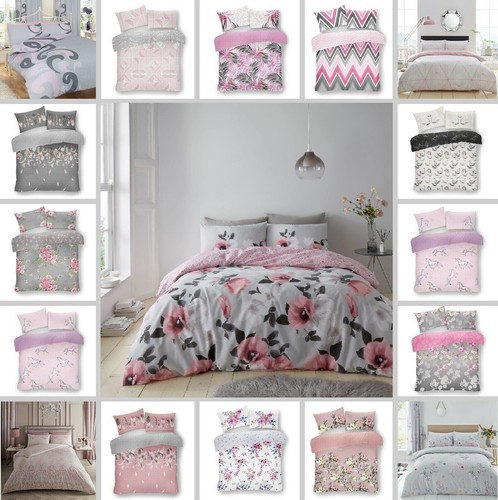 Reversible pink duvet - pink, set