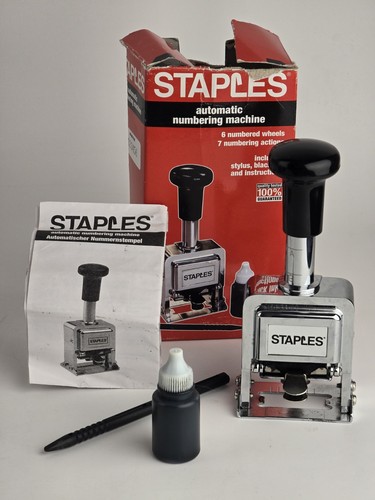Staples automatic numbering - staples,