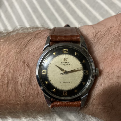 Cyma triplex mens - triplex, vintage