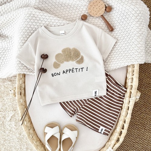 Summer baby boys suit apricot - baby,