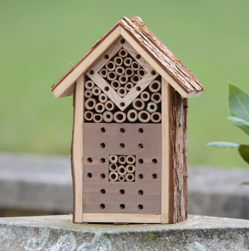 Garden bee hotel wooden - bee,
