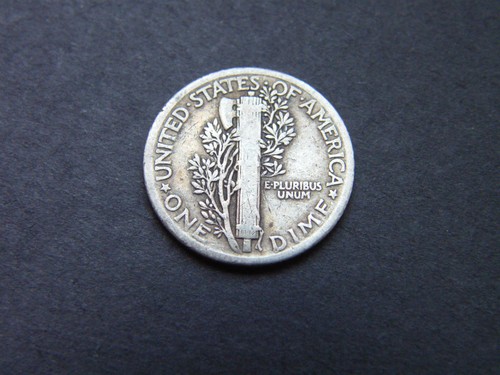 Usa 1917 silver mercury dime - silver,