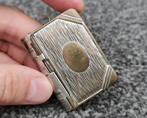 Antique book vesta case - book,