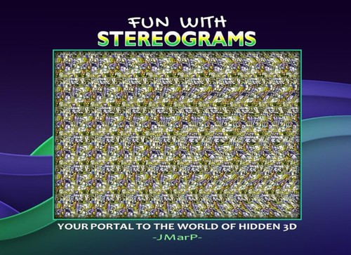 Fun with stereograms - with,