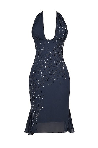 House jovana navy halter - cb,