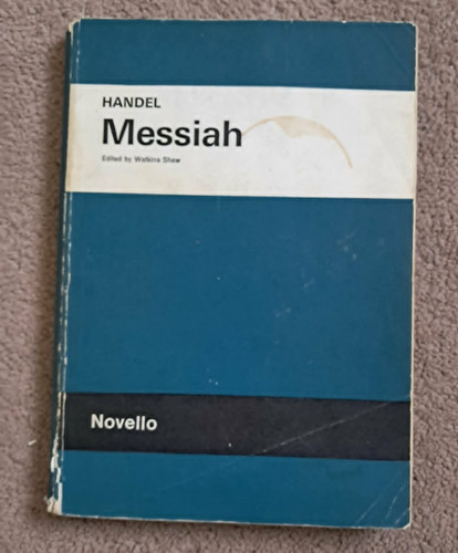 Handel messiah vocal score - handel,